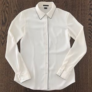 Theory Cully Cicero Button Down Blouse
